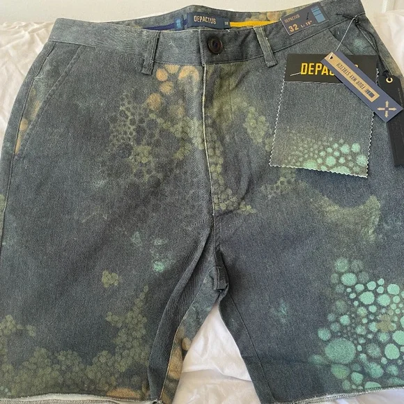 Depactus swimwear depactus board shorts Depactus Board Shorts Swim Trunks Grey Brown Green Men s 34